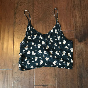 Brandy Melville sunflower crop tank top